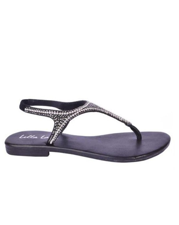 Billy Diamond Flat Sandals