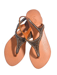 Billy Diamond Flat Sandals