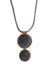 Sumba Double Medallion Neckpiece - Black